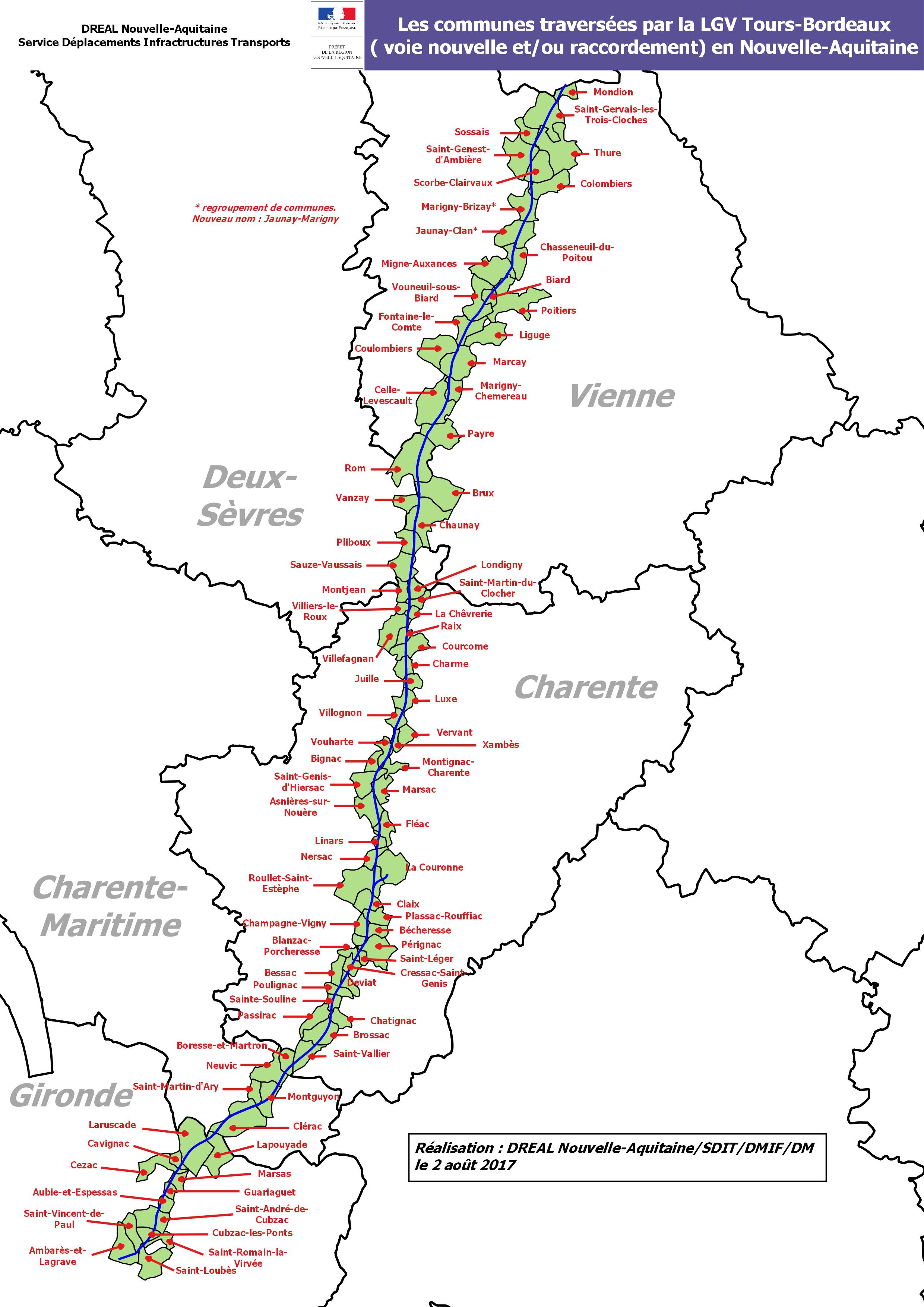 La LGV Tours-Bordeaux en Nouvelle-Aquitaine