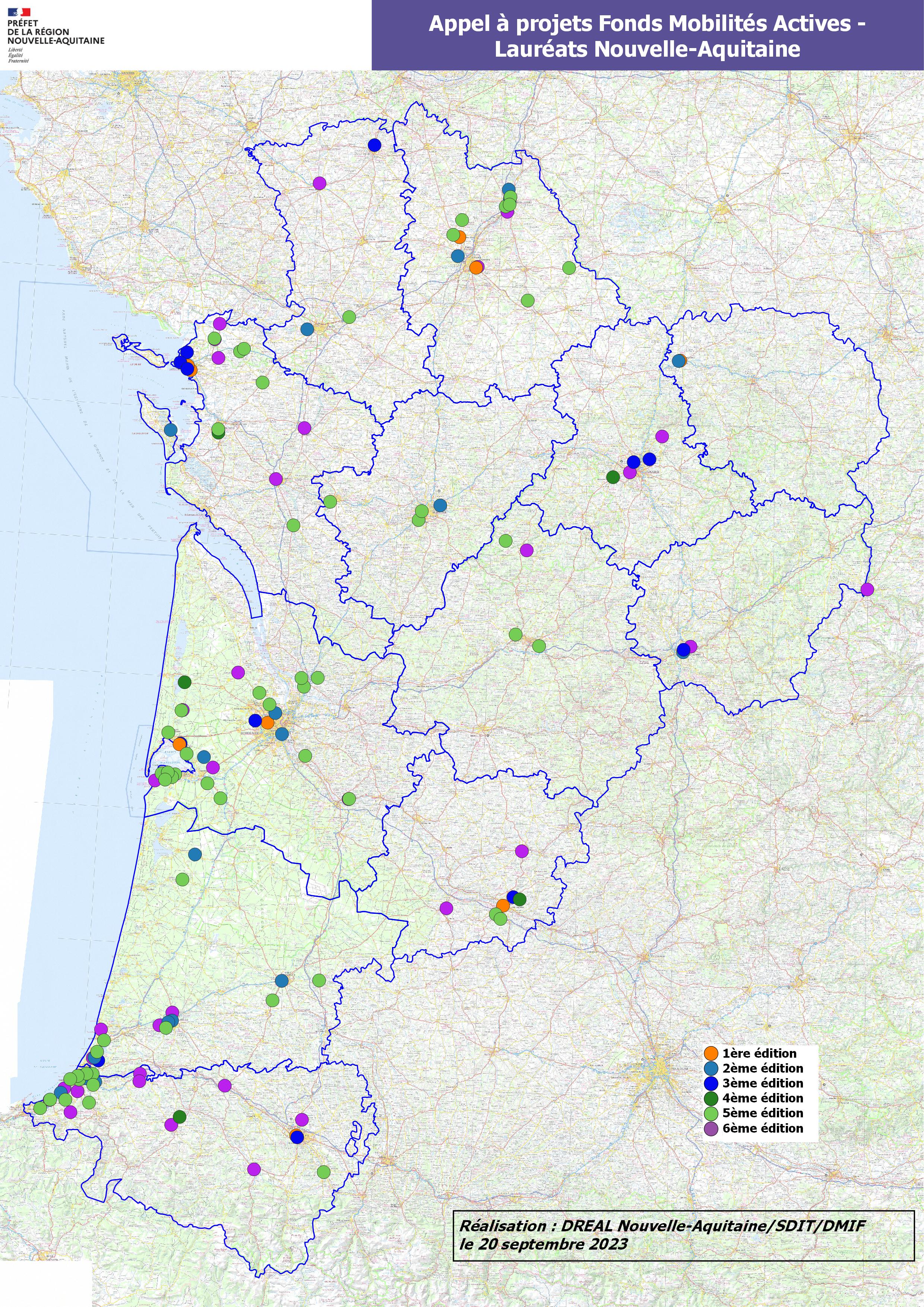 Les lauréats en Nouvelle-Aquitaine
