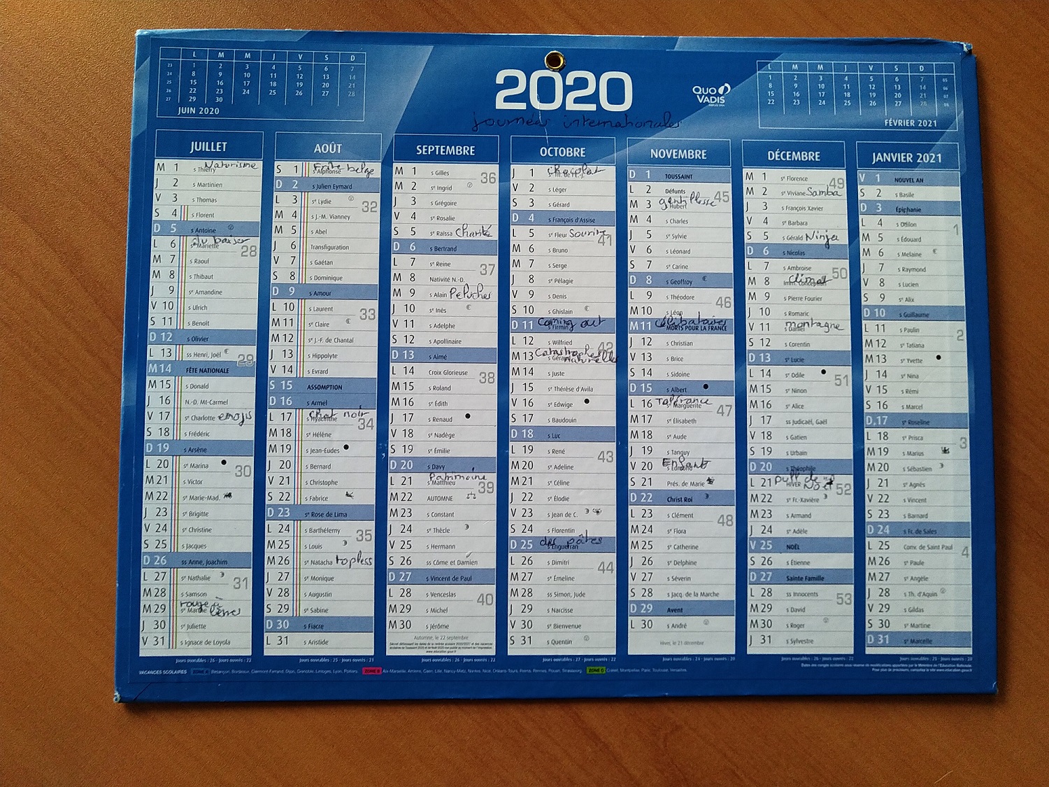 calendrier
