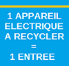 Visuel "1 appareil électrique à recycler = 1 entrée"