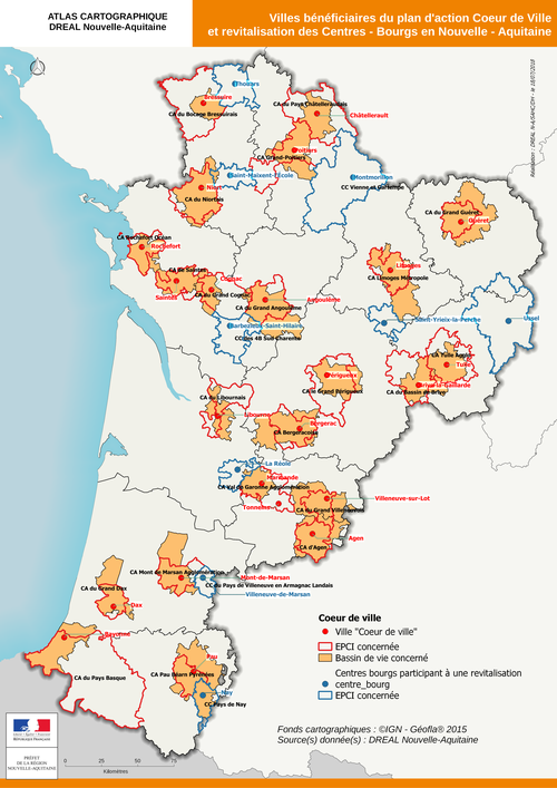 La carte des territoires concernés