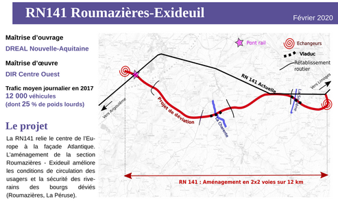 RN 141 Roumazières-Exideuil - Fiche de l'opération